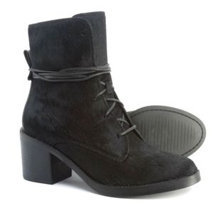 New Ugg Oriana exotic lace-up calf hair boots
